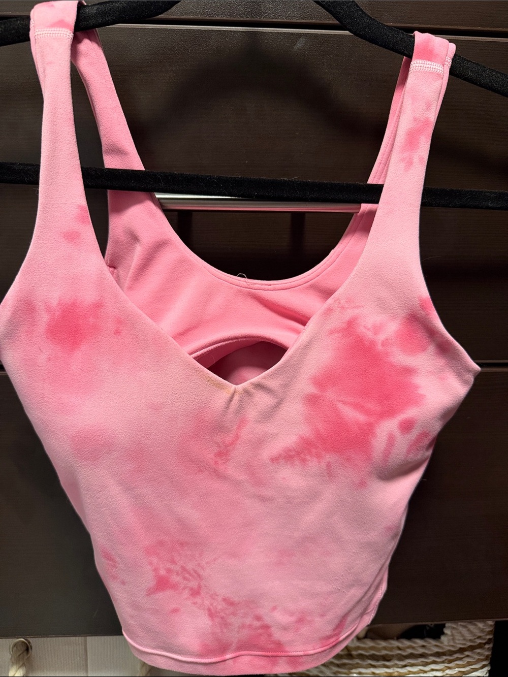 lululemon athletica Pink Tie-Dye Tank Top